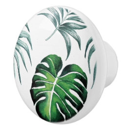 Ananas-Tropen-Watercolor-Dschungel-Palm-Muster Keramikknauf