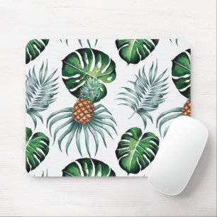 Ananas-Tropen-Watercolor-Dschungel-Palm-Muster Mousepad