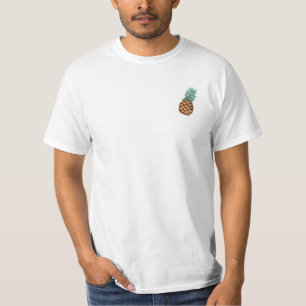 Ananas-Tropen-Watercolor-Dschungel-Palm-Muster T-Shirt