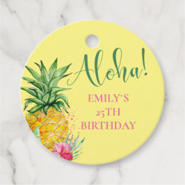 Ananas Tropical Aloha Party Hawaii Geburtstag Geschenkanhänger