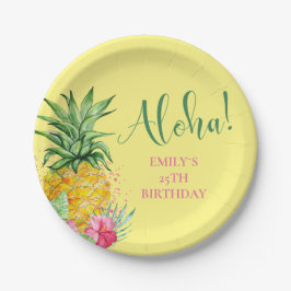 Ananas Tropical Aloha Party Hawaii Geburtstag Pappteller