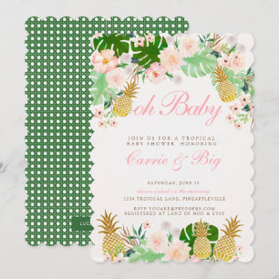 Ananas Tropical Baby Shower Einladung