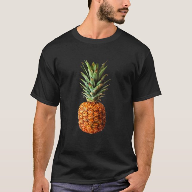Ananas Tropical Fruit Vector Art T-Shirt (Vorderseite)