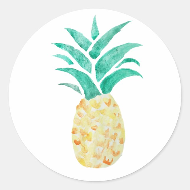 Ananas Tropical Party Stickers (Vorderseite)
