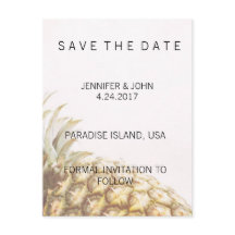 Ananas Tropical Save the Date Cards
