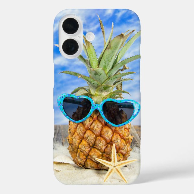 Ananas, tropisch, in Sonnenbrille Case-Mate iPhone Hülle (Rückseite)