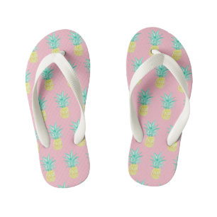 Ananas Tropisch Pink Flip Flops