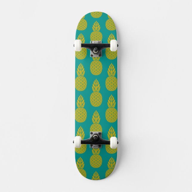 Ananas-tropische Frucht Skateboard (Vorderseite)