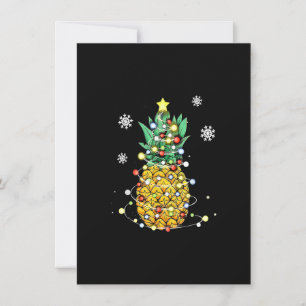 Ananas Tropische Früchte Ananas Weihnachtsligh Einladung