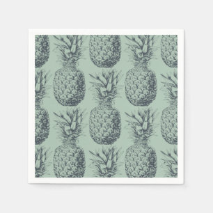 Ananas, tropische Fruchtmuster Serviette