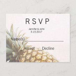 Ananas tropische RSVP-Karten Einladungspostkarte