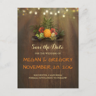 Ananas tropischer Luau Strand Save the Date Ankündigungspostkarte