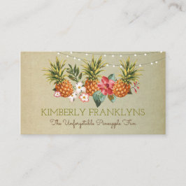 Ananas tropischer Strand Sommer Party Palmen Visitenkarte