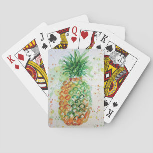 Ananas Tropisches Aquarell Spielkartenset Spielkarten