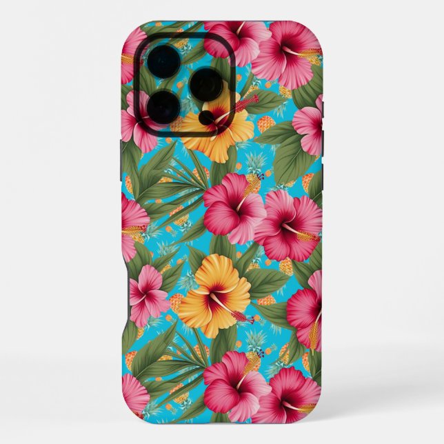 Ananas tropisches Blütenbild iPhone Hülle (Rückseite)