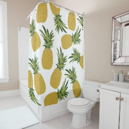 Ananas tropisches Fruchtdesign Duschvorhang