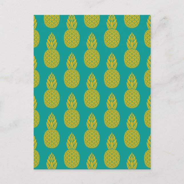 Ananas Tropisches Obst Postkarte (Vorderseite)
