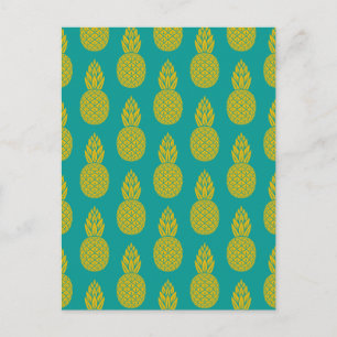 Ananas Tropisches Obst Postkarte
