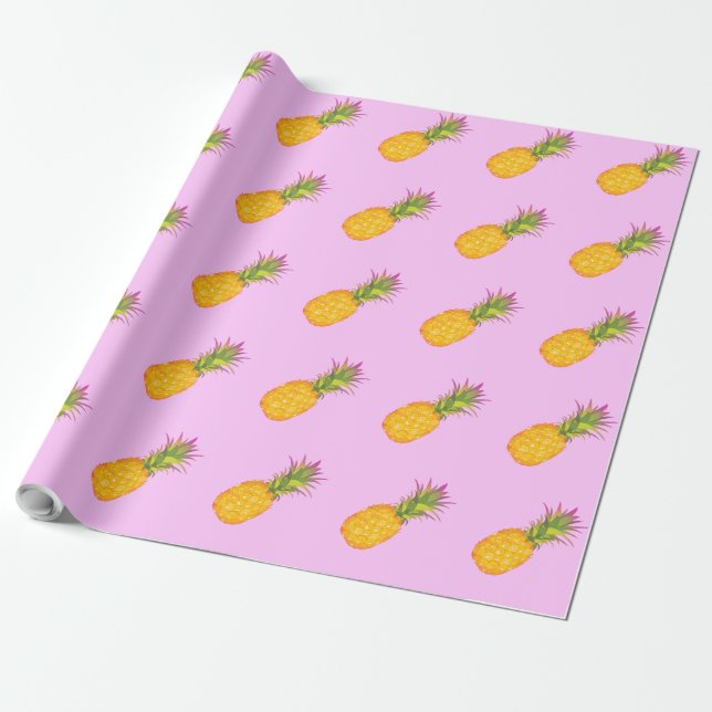 Ananas - tropisches Packpapier (Ungerollt)