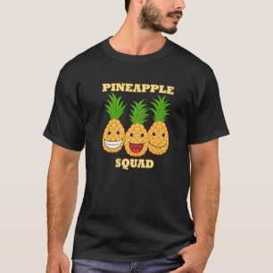 Ananas-Truppe Exotische Früchte Vitamin Gesund   T-Shirt