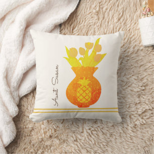 Ananas Tulip Modernes Flora Traumstrecke Airolo - Kissen