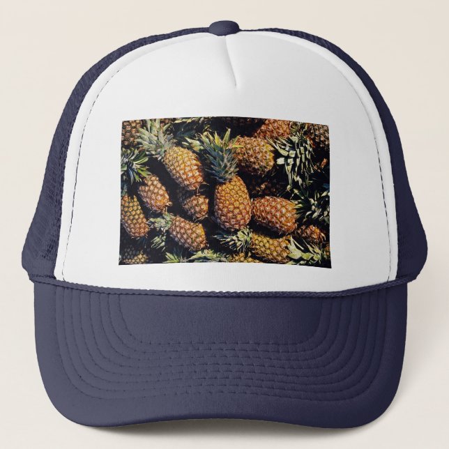 Ananas, Tulum, Mexiko Truckerkappe (Vorderseite)
