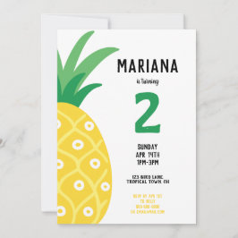 Ananas Tutti Frutti Fruit Geburtstagsparty Einladung