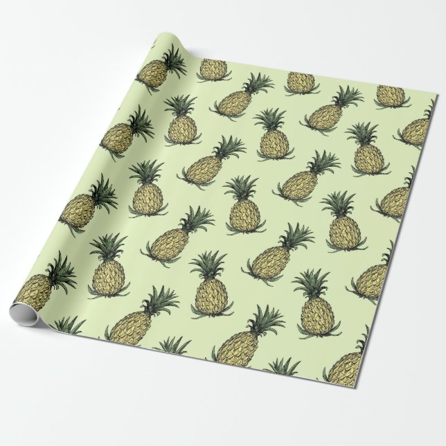 Ananas-Umschlagpapier Geschenkpapier (Ungerollt)