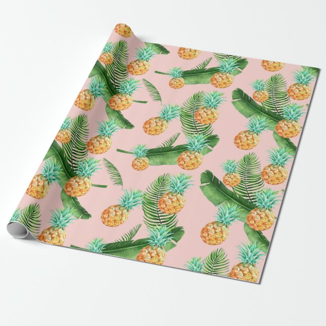 Ananas-Umschlagpapier Geschenkpapier (Ungerollt)