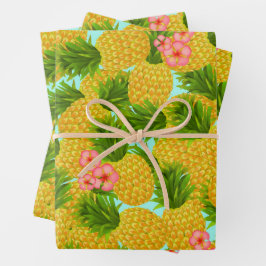 Ananas-Umschlagpapier Geschenkpapier Set