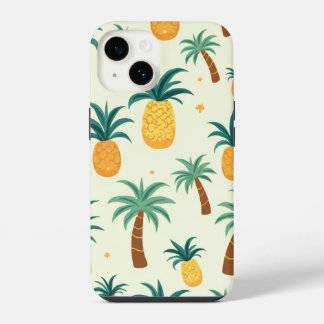 Ananas und Baummuster Design iphone14 Hüllen iPhone 14 Hülle