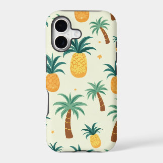 Ananas und Baummuster Design iPhone 11 Hüllen