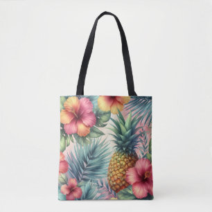 Ananas und Blume Muster