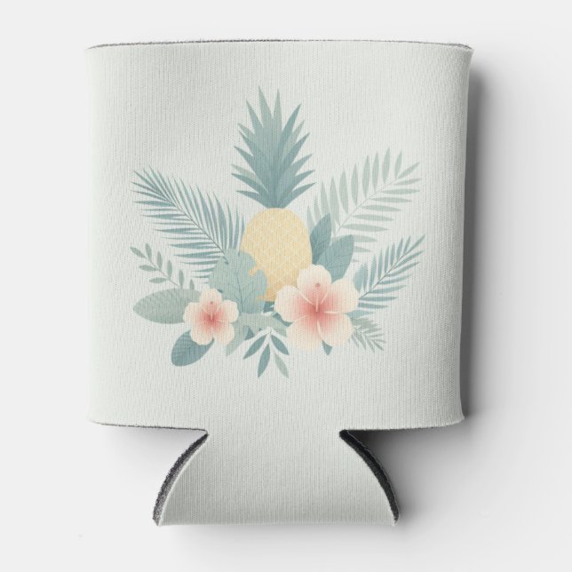 Ananas und Hawaii Dosenkühler (Vorderseite)