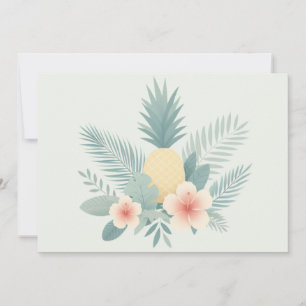 Ananas und Hawaii Feiertagskarte
