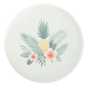 Ananas und Hawaii Keramikknauf