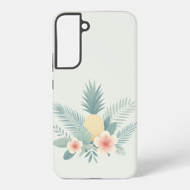 Ananas und Hawaii Samsung Galaxy Hülle (Rückseite)