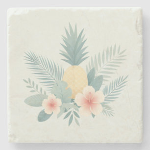 Ananas und Hawaii Steinuntersetzer