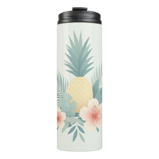 Ananas und Hawaii Thermosbecher (Vorderseite)