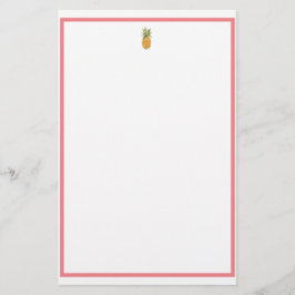 Ananas und Korallen Briefpapier