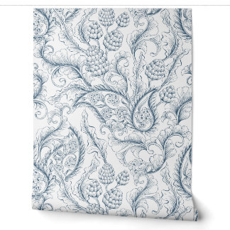 Ananas und Paisley Tapete
