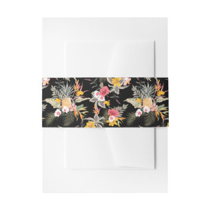 Ananas und tropische Blume Einladungsbanderole