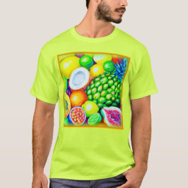 Ananas und tropische Früchte. Jetzt kaufen T-Shirt