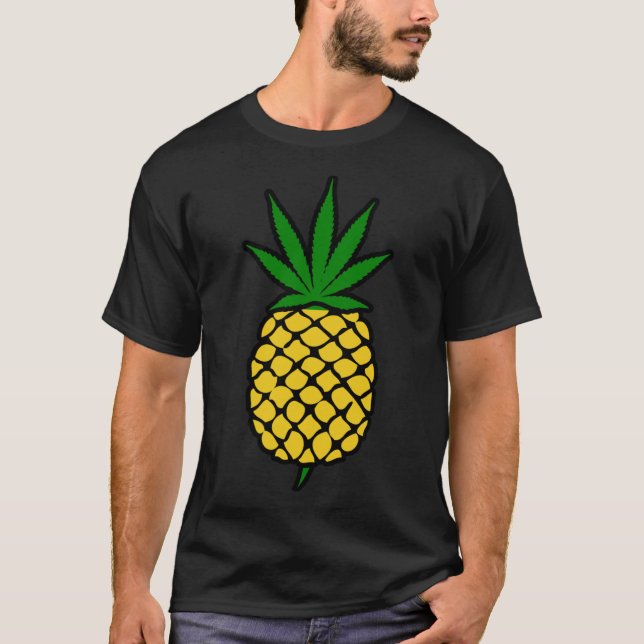 Ananas-Unkrautleder (Faltenbein) Shirt Classic T-S (Vorderseite)