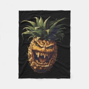 Ananas-Vampir-Aufkleber Fleecedecke