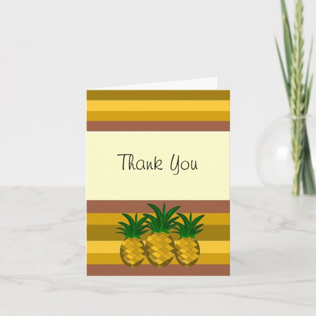 Ananas Vielen Dank Dankeskarte (Vorderseite)