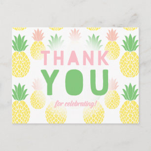 Ananas Vielen Dank Postcard Postkarte