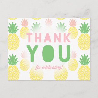 Ananas Vielen Dank Postcard Postkarte