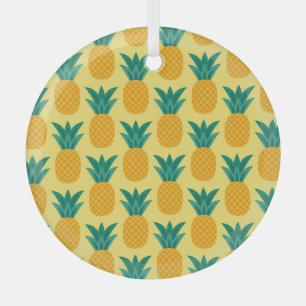 Ananas Vintag: Fruchtbares Muster Delight. Ornament Aus Glas