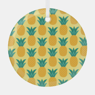 Ananas Vintag: Fruchtbares Muster Delight. Ornament Aus Glas